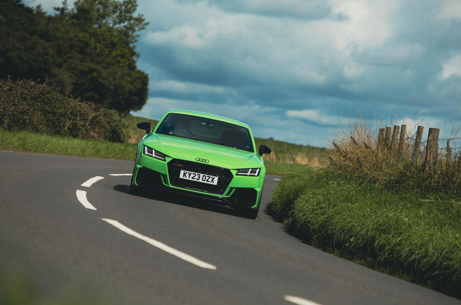 Audi TT RS front cornering