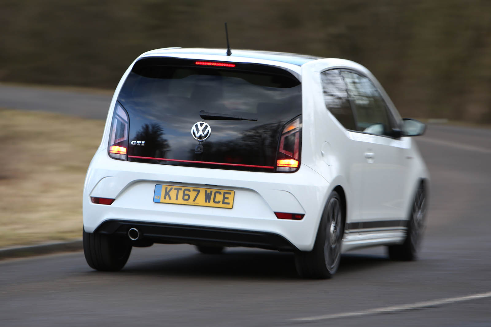 Volkswagen Up GTI 2018 review on the road rear