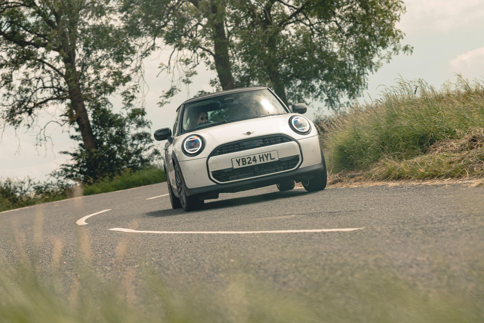 14 Mini Cooper C F66 review 2024 front cornering