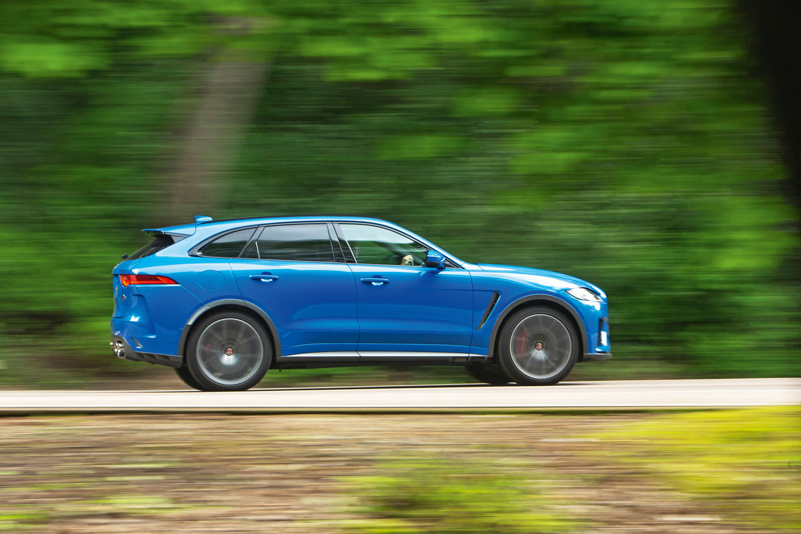 Jaguar F-Pace SVR 2019 road test review - hero side