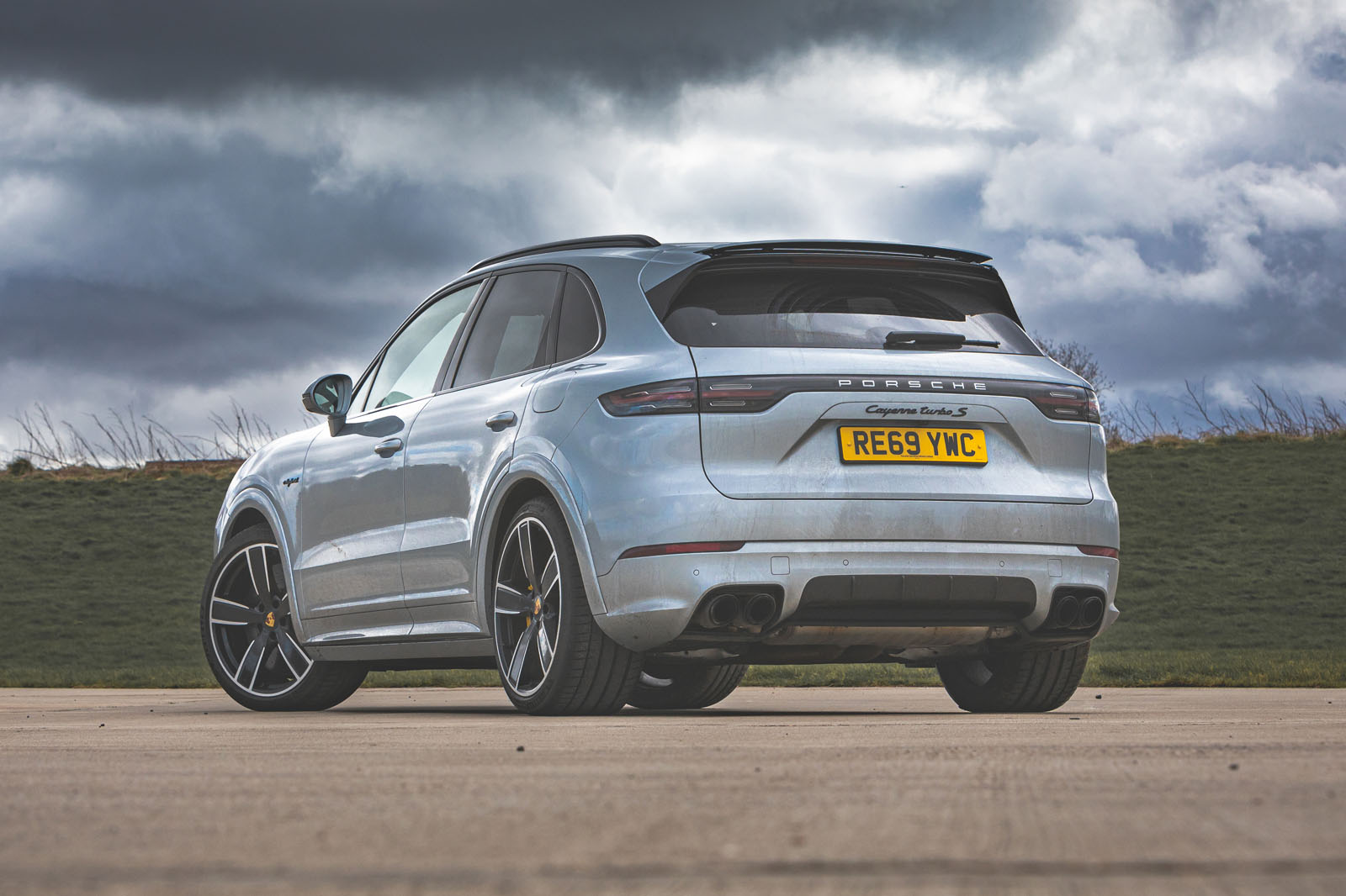 Porsche Cayenne Turbo S E-Hybrid road test review - static rear