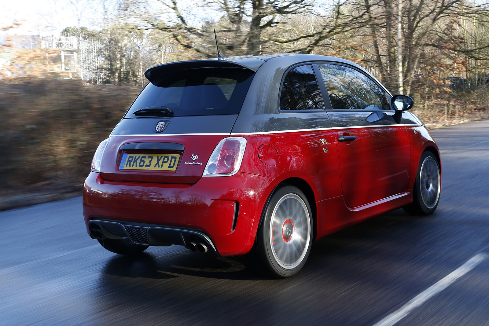 Abarth 595 rear quarter