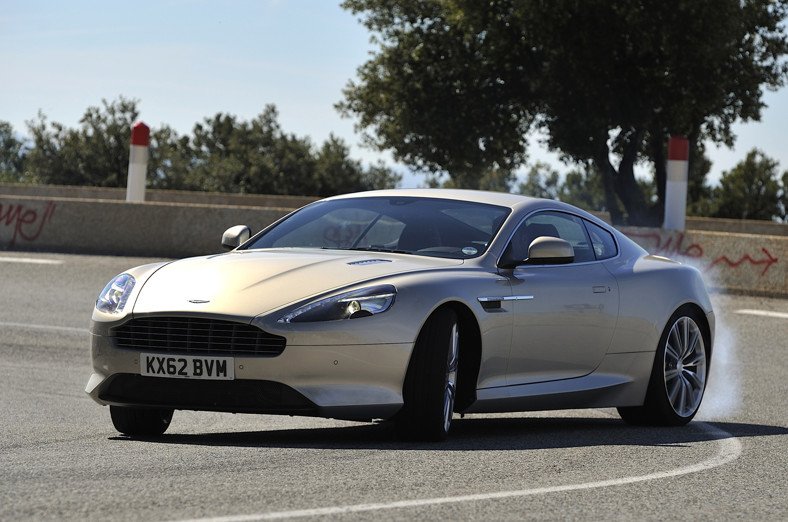 Aston Martin DB9 cornering