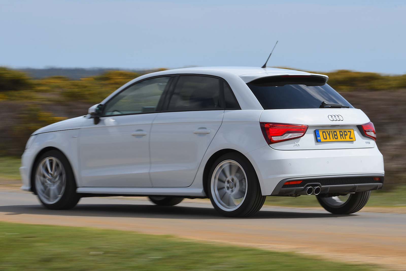 Audi A1 rear three quarter tracking