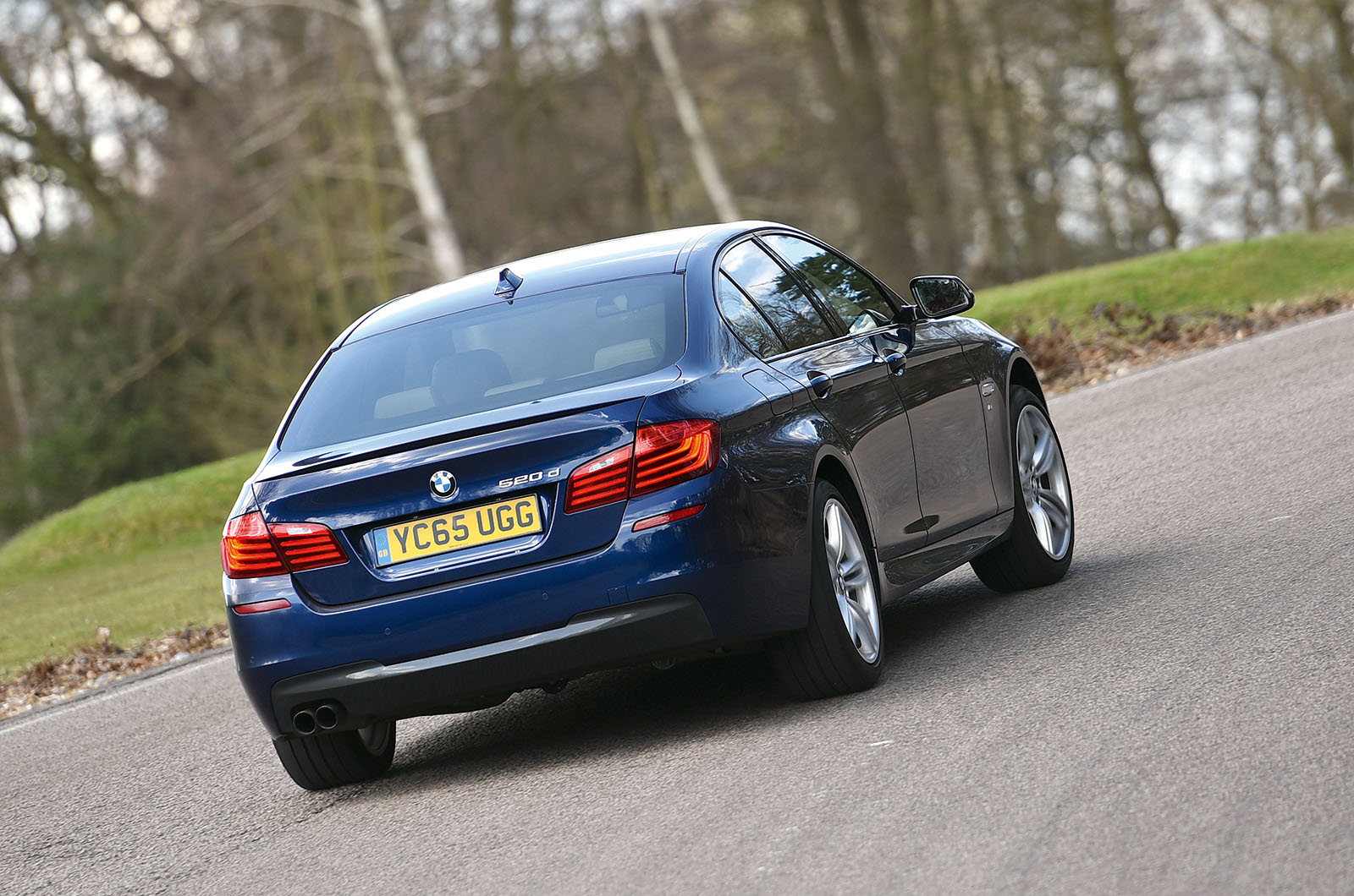 BMW 5 Series rear cornering