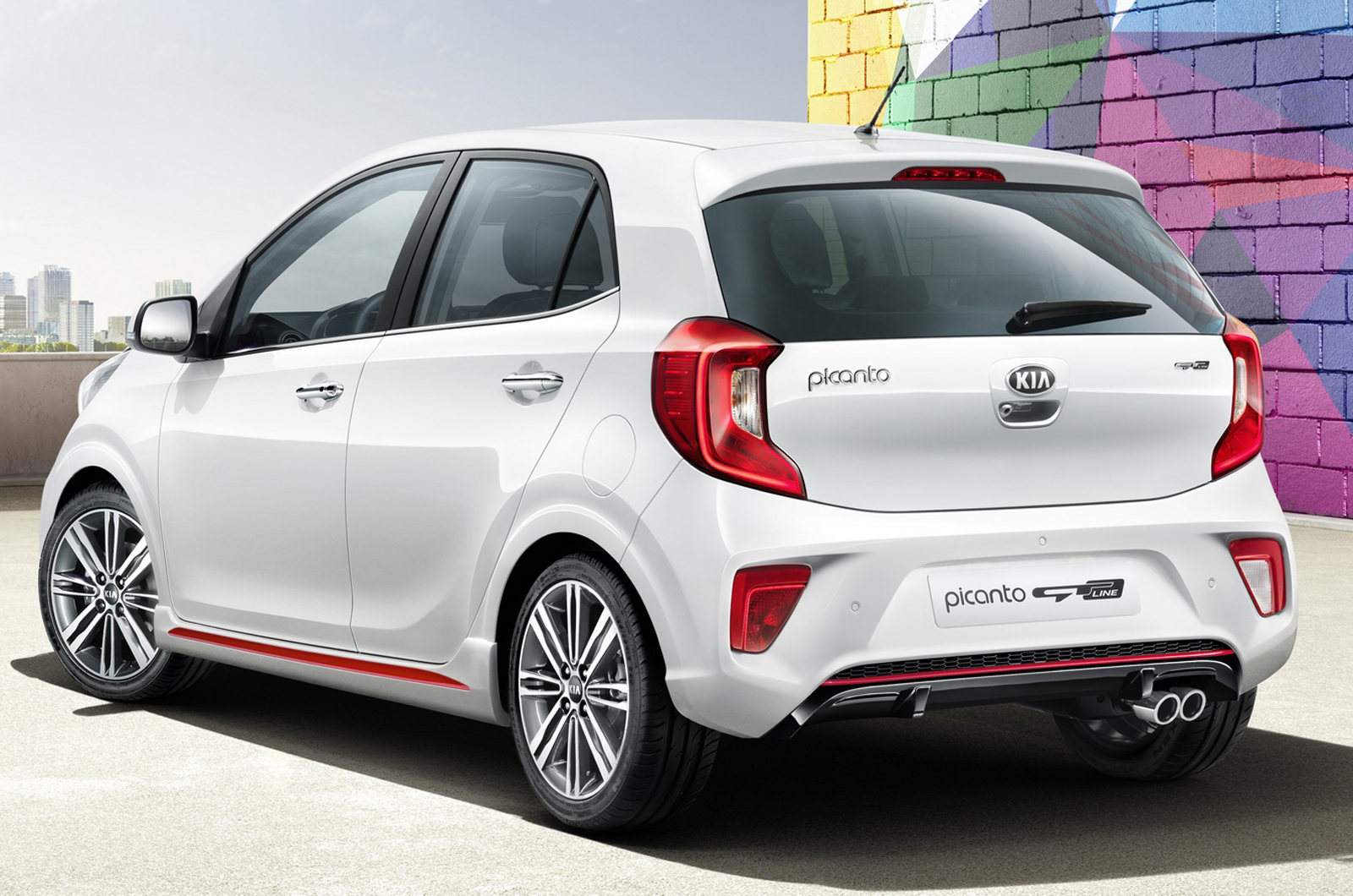 3rd generation kia picanto gt line rear quarter