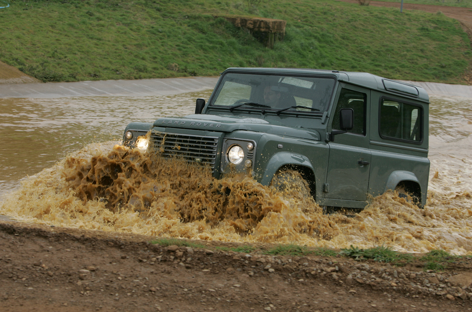 Land Rover Defender wading