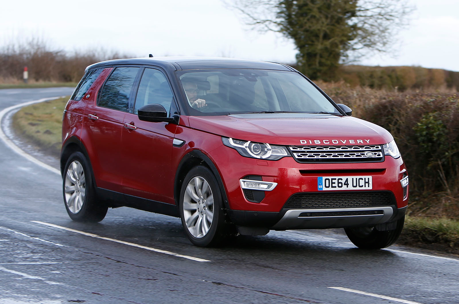 The Land Rover Discovery Sport rides well on open roads...