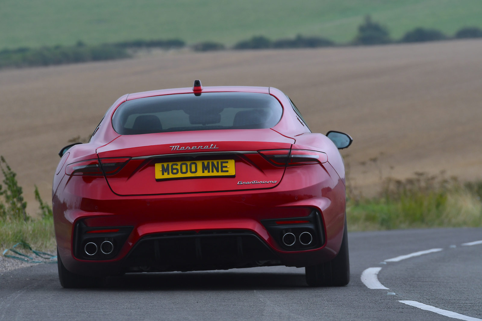 Maserati GranTurismo review 2024 rear cornering