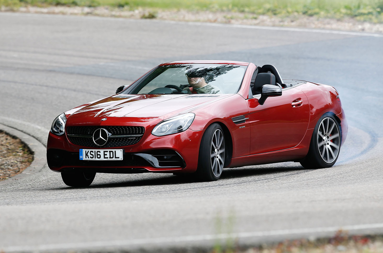 Mercedes-AMG SLC 43 drifting