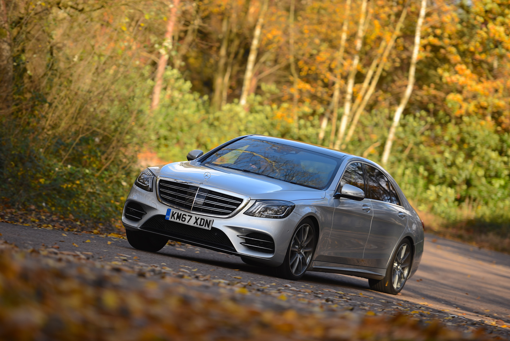 Mercedes-Benz S-Class cornering