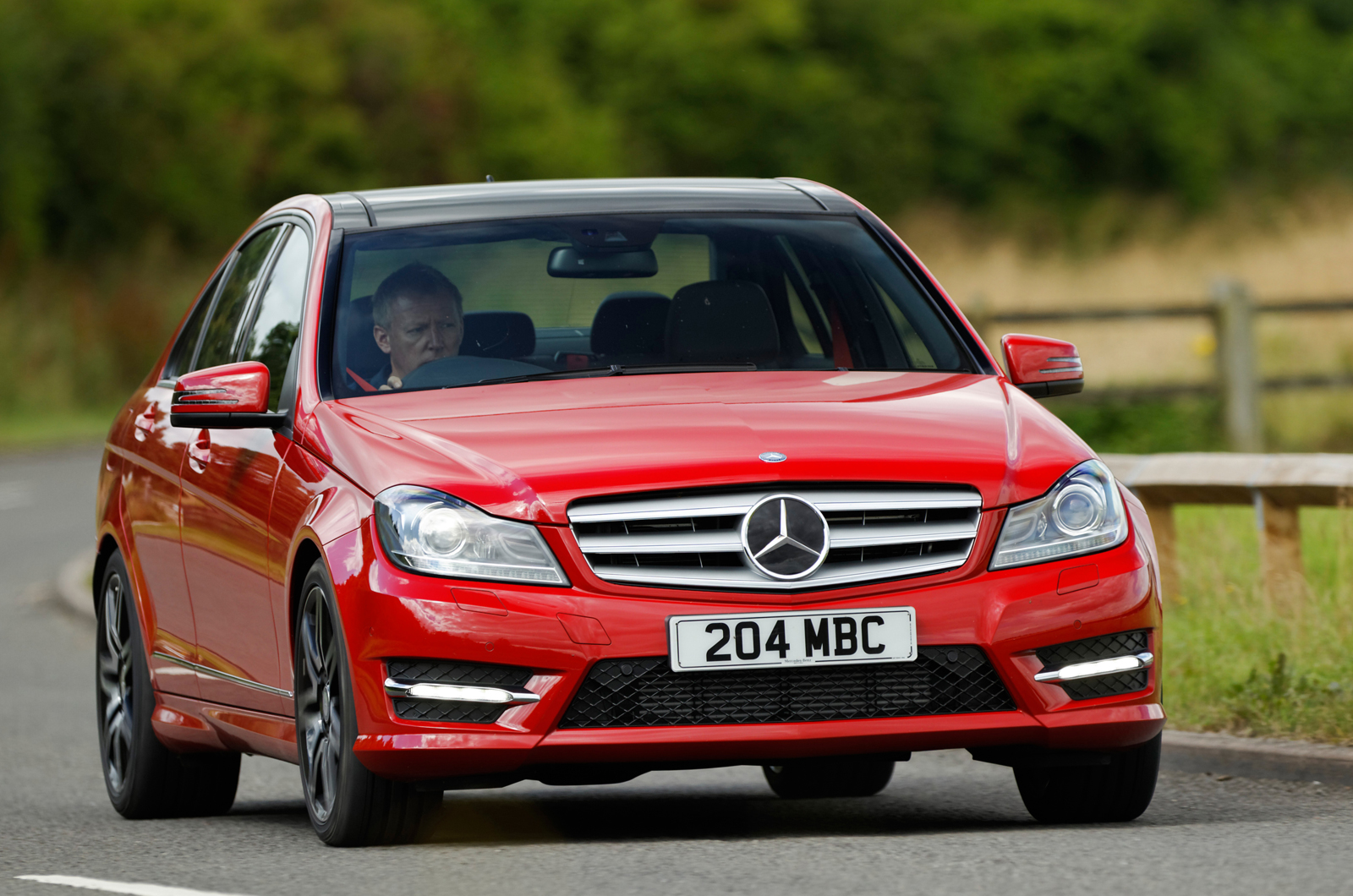 Mercedes-Benz C-Class cornering