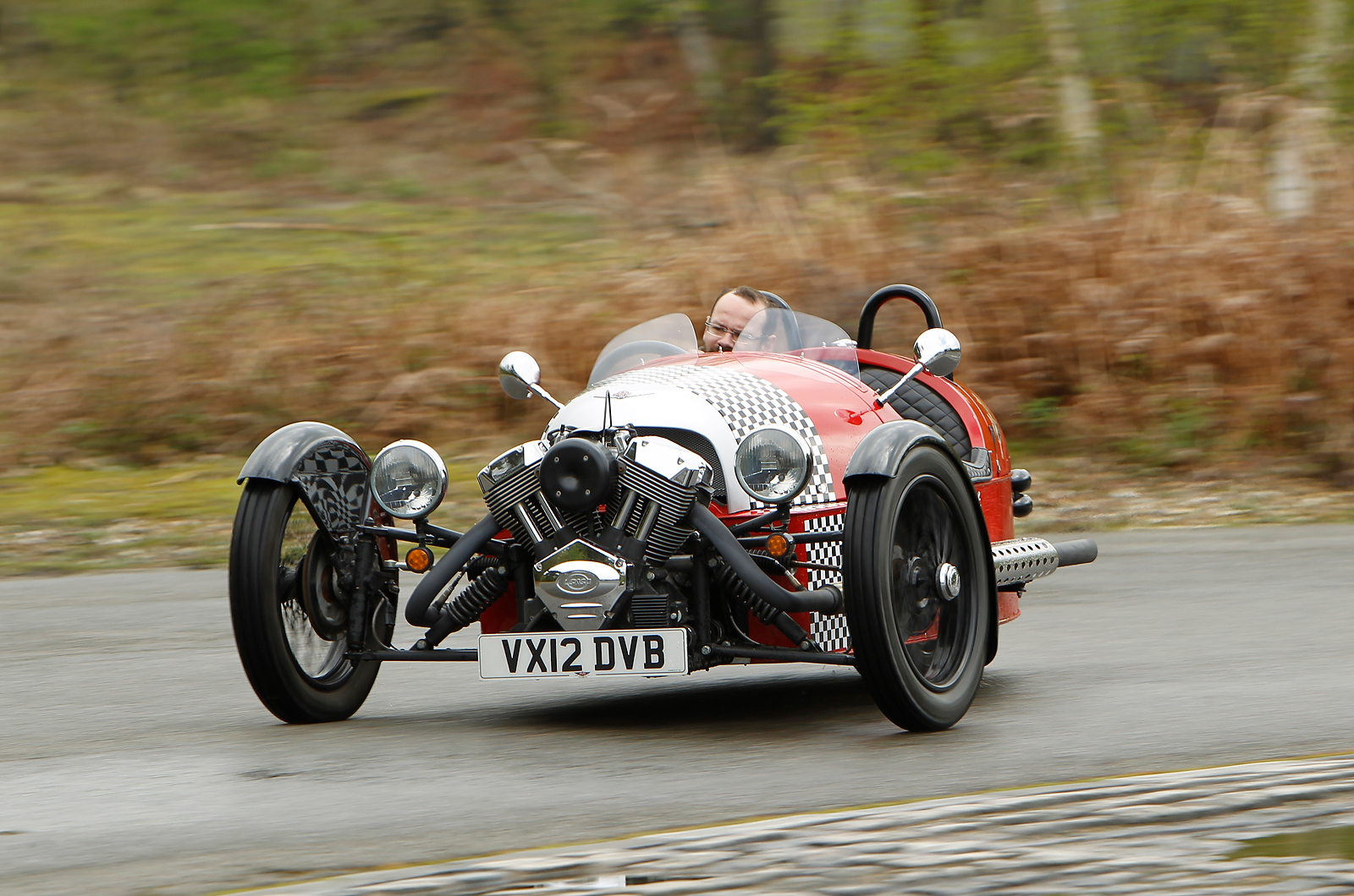 Morgan 3 Wheeler cornering