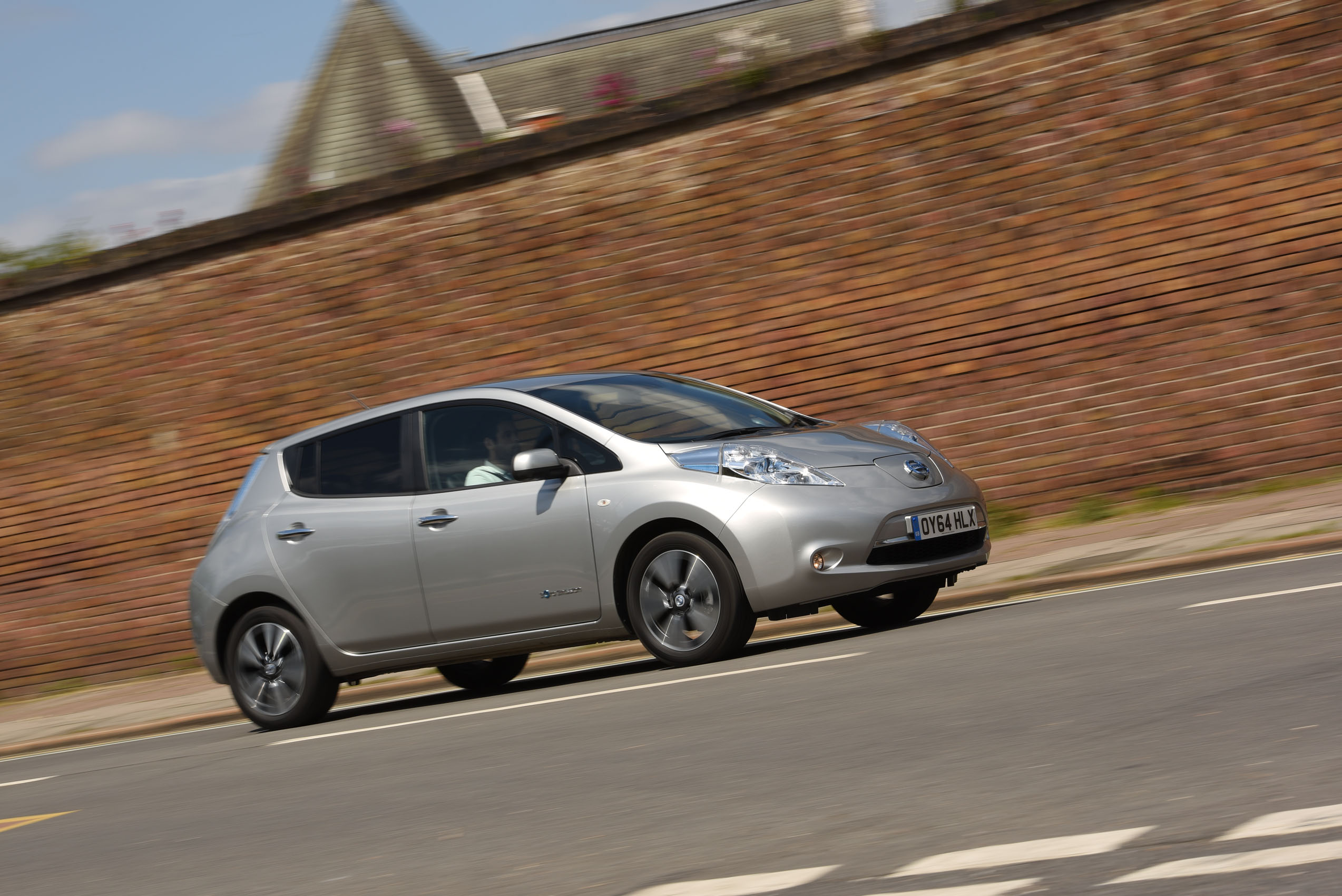 Nissan Leaf cornering