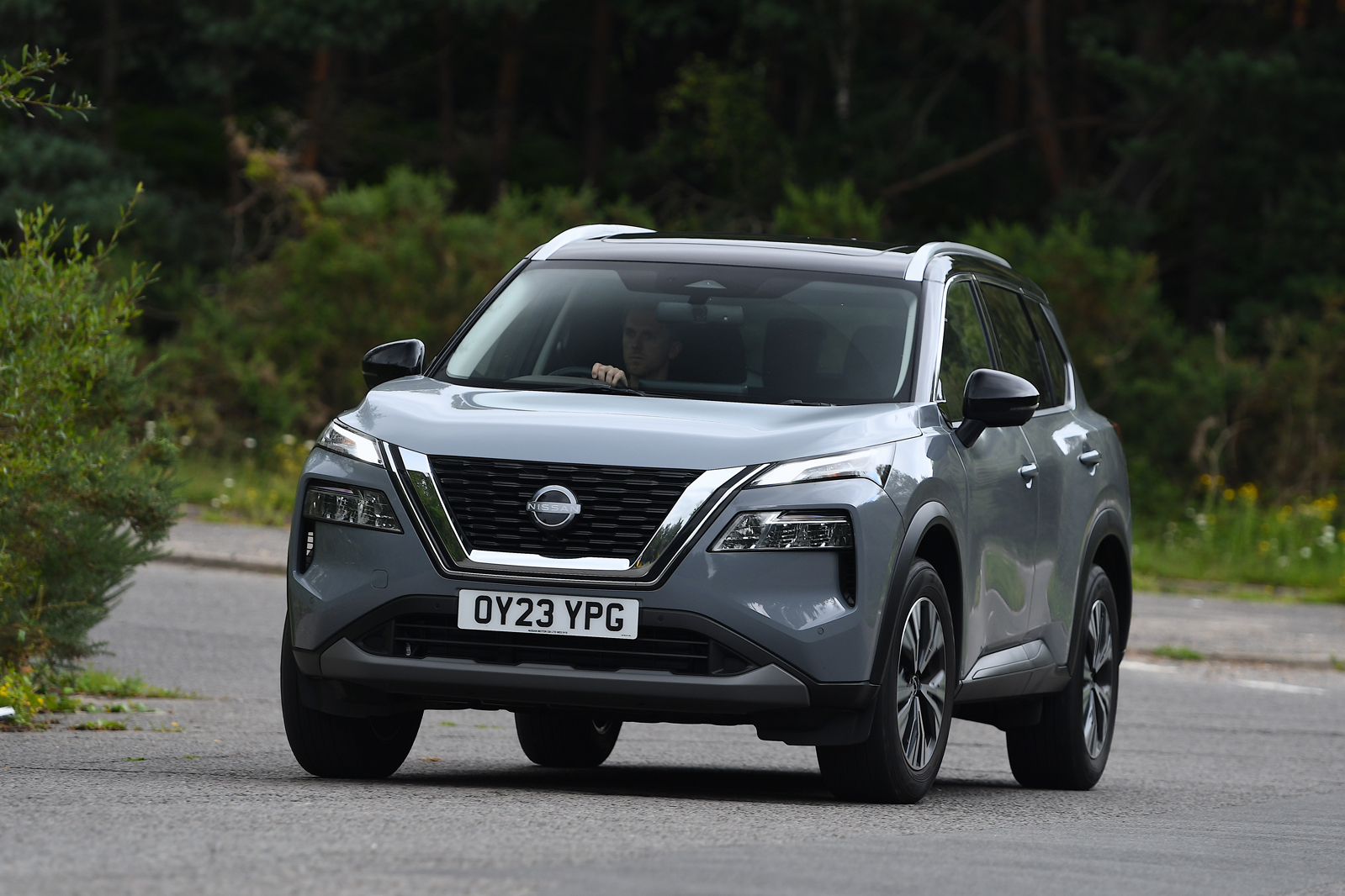 Nissan X Trail mild hybrid front 3 4  driving