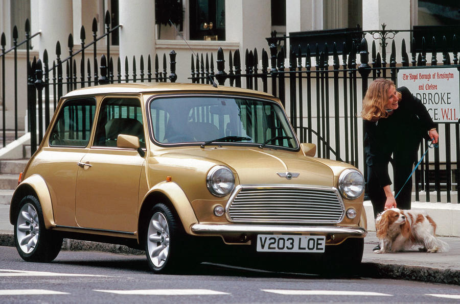 Rover Mini parked front three quarter