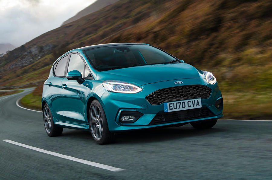 1 Ford fiesta mhev 2020 uk fd hero front