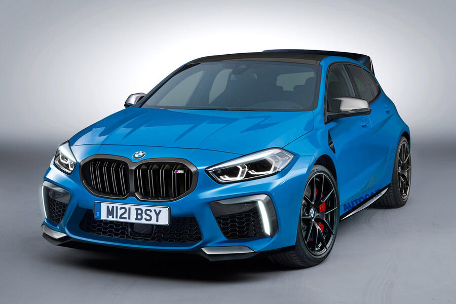 11 Bmw 1 series m render 2020 stationary front