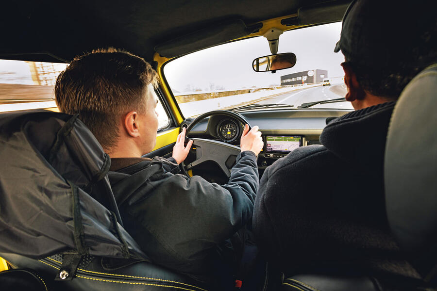 1 Felix page driving the bumblebee