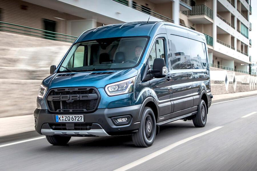 5 Ford transit trail hero front