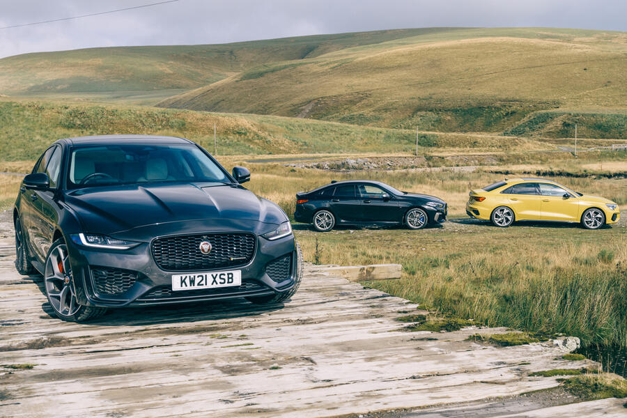 76 Jaguar xe vs m235igc vs s3 static