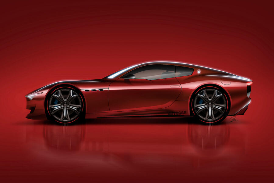 8 Maserati granturismo render 2020 static side