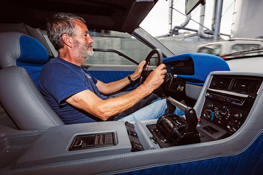 81 Battery powered delorean 2019 cg driving