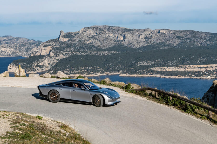 83 Mercedes eqxx mission accomplished ride 2022 mountain side 0