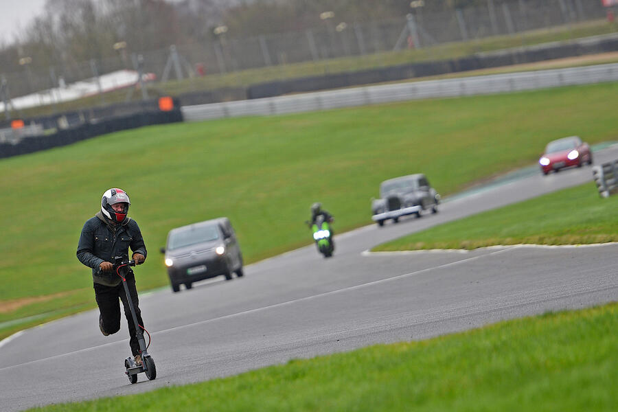 86 Brands hatch ev records feature prior scooter