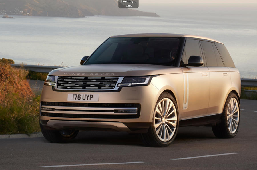 86 Land rover range rover 2021 official reveal images on road front 1