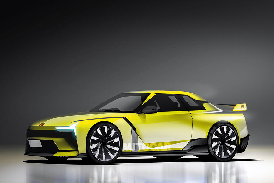 91 Nissan gt r render by autocar 2021