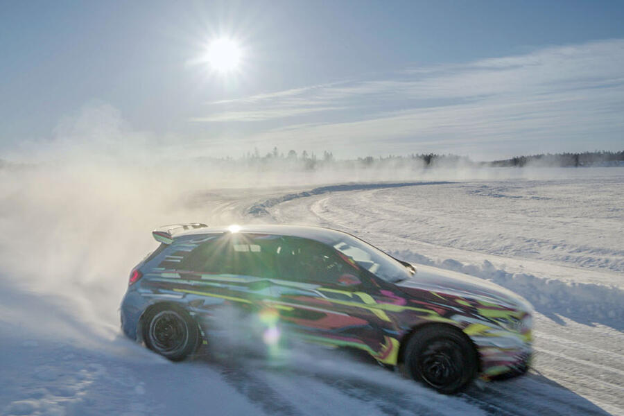 94 Mercedes amg a45 prototype ride drift side