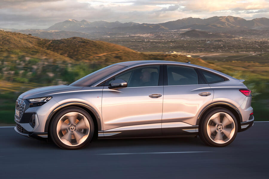 96 Audi q4 etron 2021 official reveal tracking left