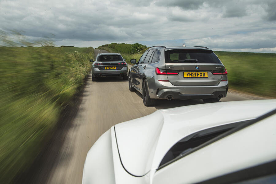 96 Phev wagons triple test 2021 tracking trio rear