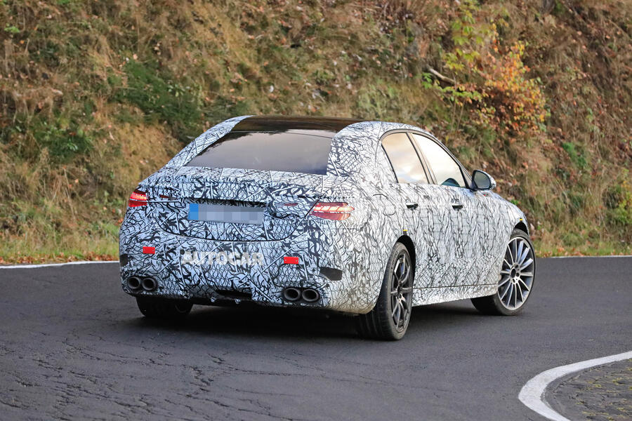 97 Mercedes amg c43 2021 spies tracking rear
