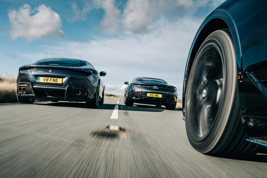 98 Ferrari roma triple test 2021 hero rear