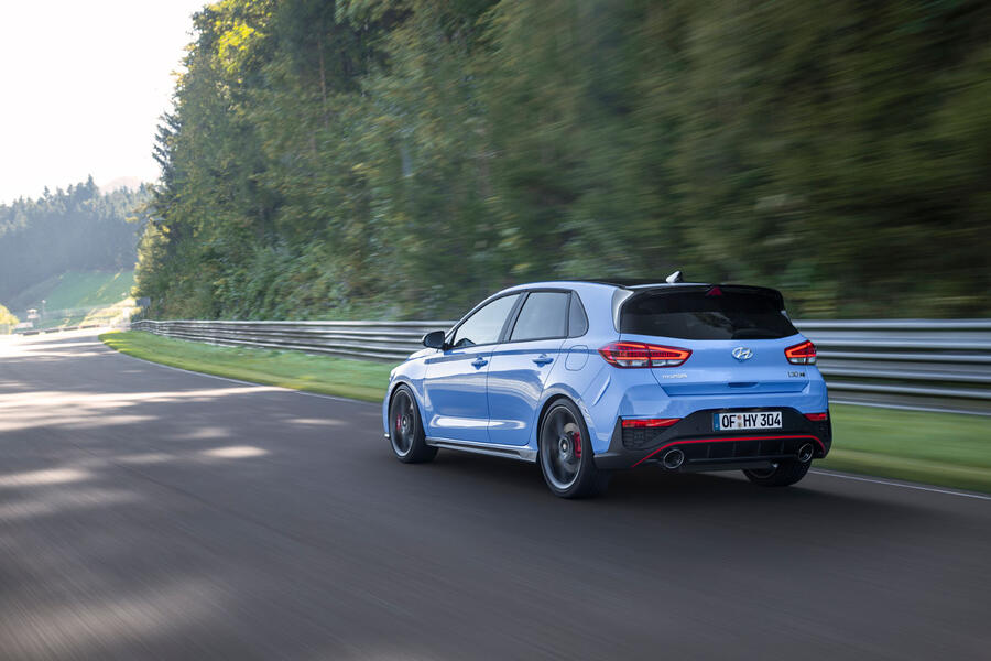 98 Hyundai i30 n 2021 official track rear