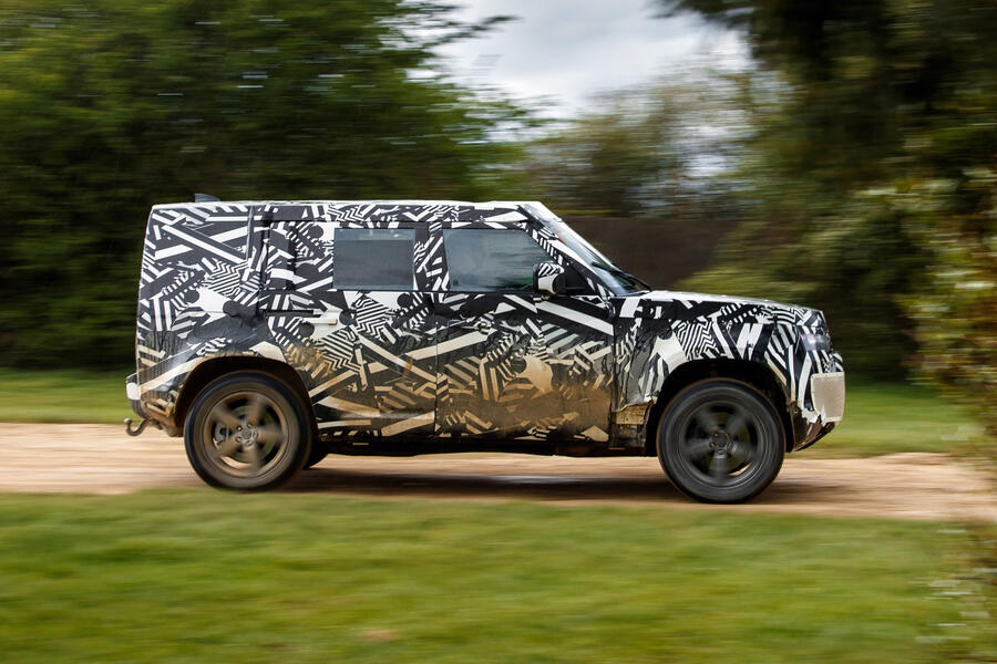 98 Land rover defender proto ride 2019 hero side