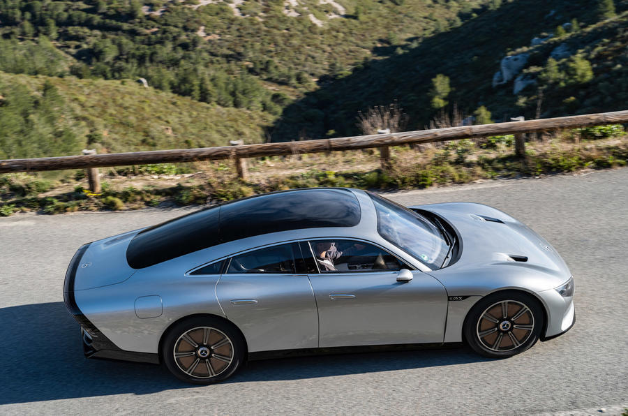 98 Mercedes eqxx mission accomplished ride 2022 side pan 1