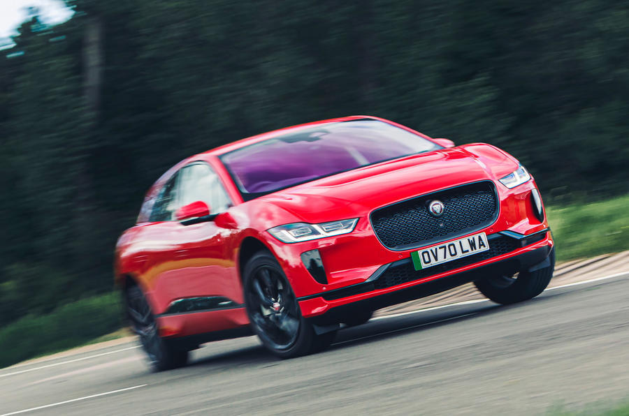 98 New vw id3 vs used jag i pace cornering ipace 0