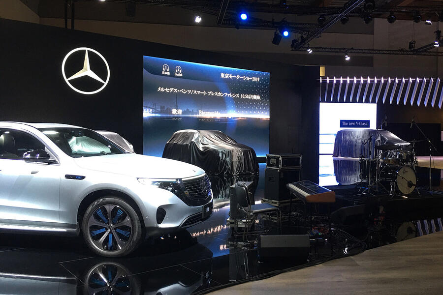 Mercedes at tokyo