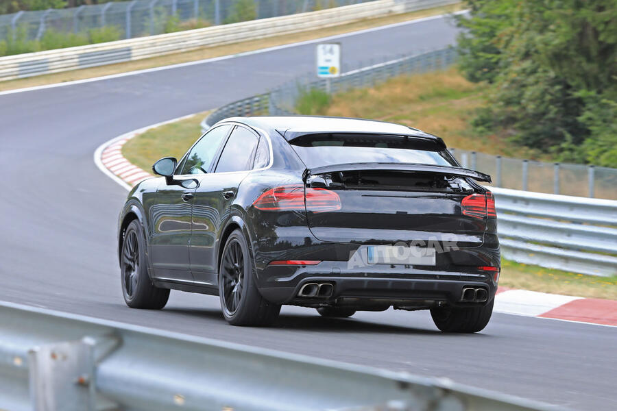 Porsche cayenne coupe spies nurburgring 18