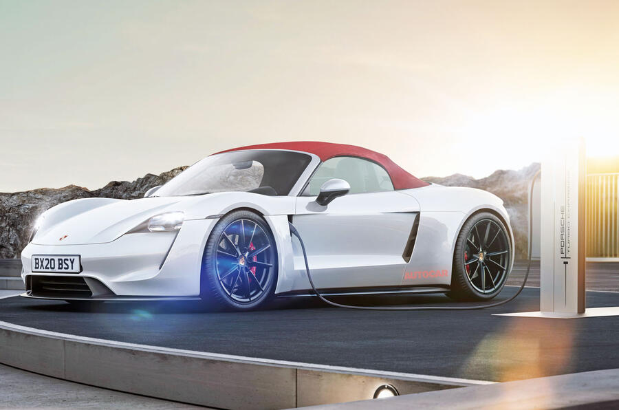 Porsche boxter ev 2019 roof up
