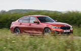 BMW 3 Series 330e 2020 road test review - hero front