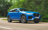 Jaguar F-Pace SVR 2019 road test review - hero front