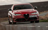 alfa romeo giulia qv review 2024 01 cornering front