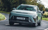 hyundai kona review 2023 01 cornering front