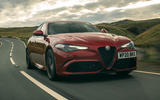 Alfa Romeo Giulia Quadrifoglio 2020 UK first drive review - hero front