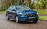 1 Dacia Sandero BiFuel 2021 UK first drive hero front