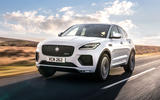 1 Jaguar E Pace P300e 2021 uk first drive review hero front